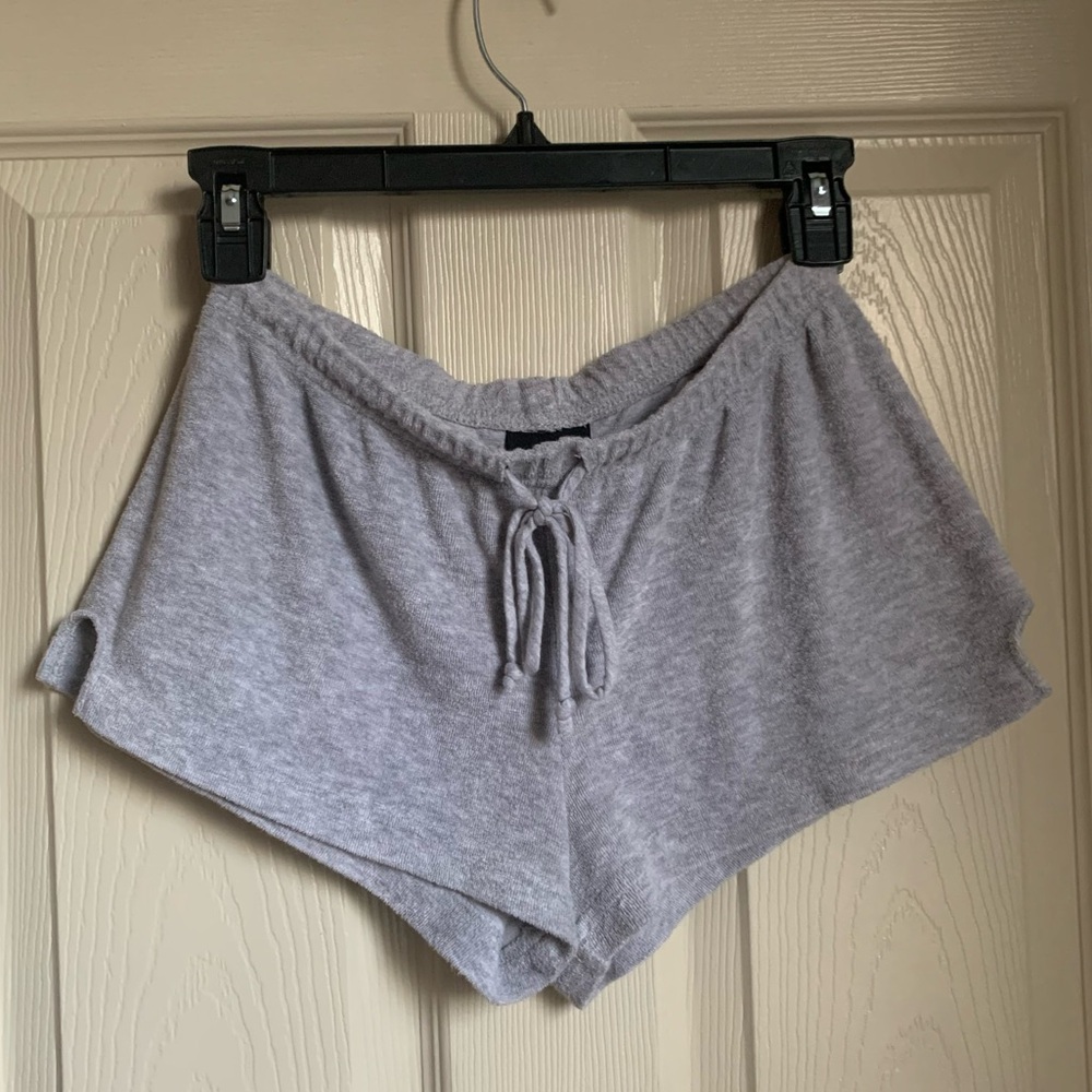 GRAY TERRYCLOTH SHORTS